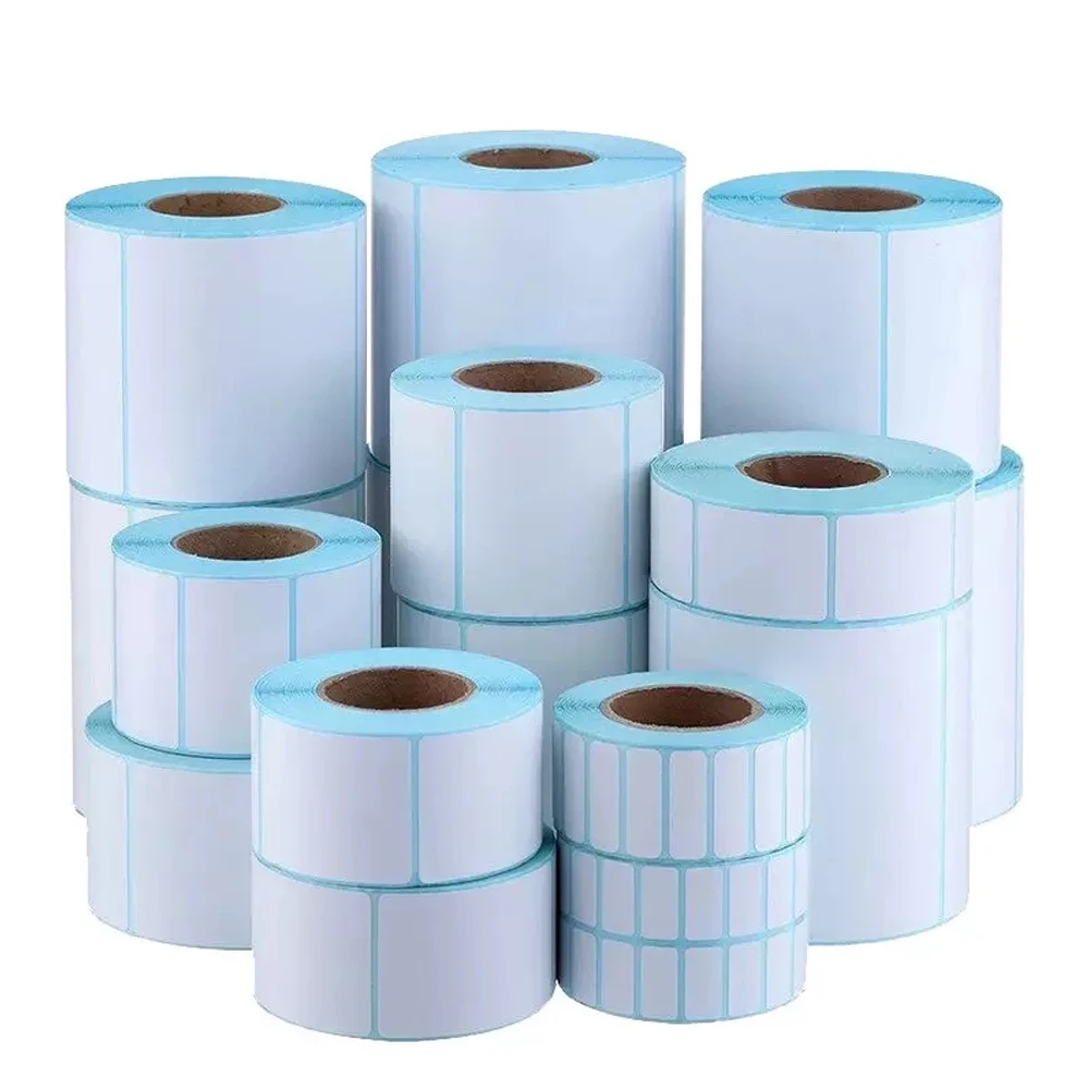 

Прямые термосъемные пустые этикетки, прямоугольные самоклеящиеся записываемые штрих-коды, супермаркет для термопринтера