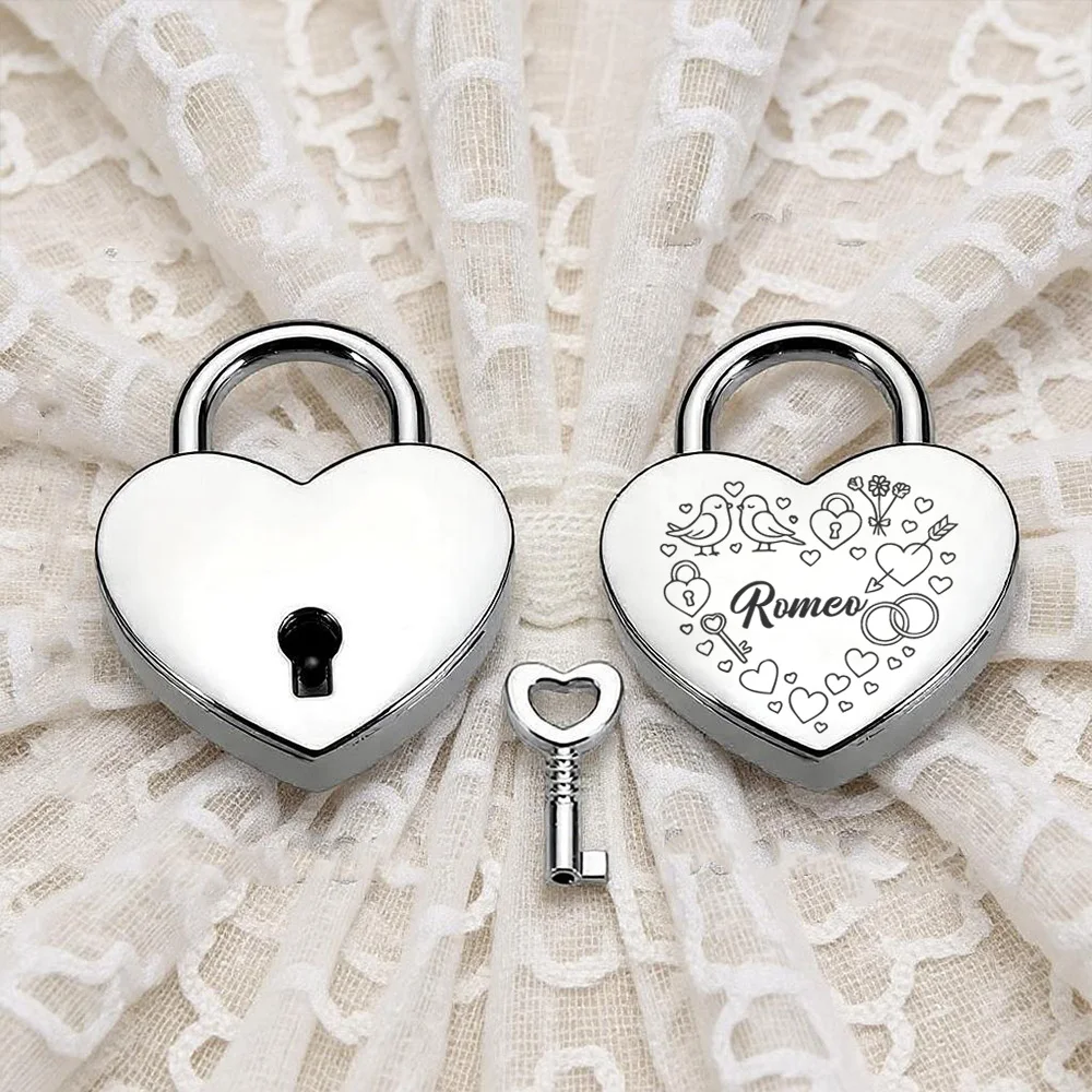 1pc Custom Heart Lock Large heart Anti rust, anti-corrosion, long-lasting love Eternal love symbolic heart lock