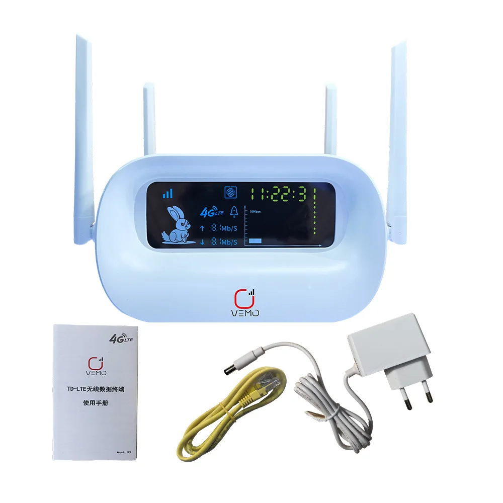 4G Lte CPE Router Wireless 150Mbps Wi-Fi 4G Mobile WiFi Router With Sim Card Slot LCD display 5000Mah battery