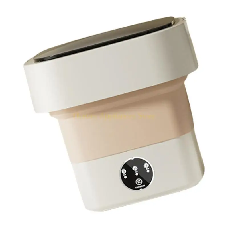 D0AB Comoda lavatrice pieghevole per viaggi e avventure in campeggio Lavatrice leggera con scarico rimovibile