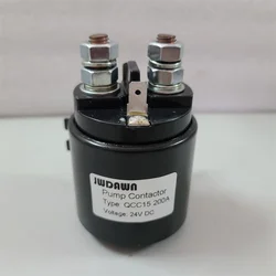 Contactor de bomba QCC15, 12V, 24V, 200A, CC, elevador de cola, para carrito de Golf eléctrico, elevador de cola de transpaleta