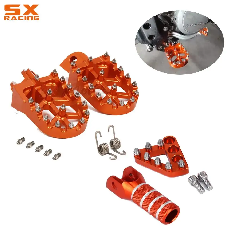 Do motocykli KTM SX SXF XC XCF EXC EXCF XCW XCFW 125 150 -530 ADVENTURE 950 Podnóżki Dźwignia zmiany biegów Końcówka podnóżka Podpórka pod pedały
