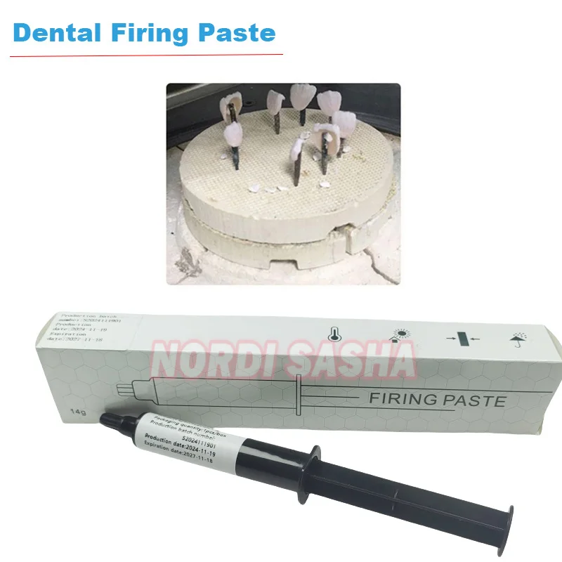 14g/Syringe Dental Firing Paste for Sintering Fixed Veneer & Anterior Crown Bridge Dentistry Firing Paste CAD CAM System