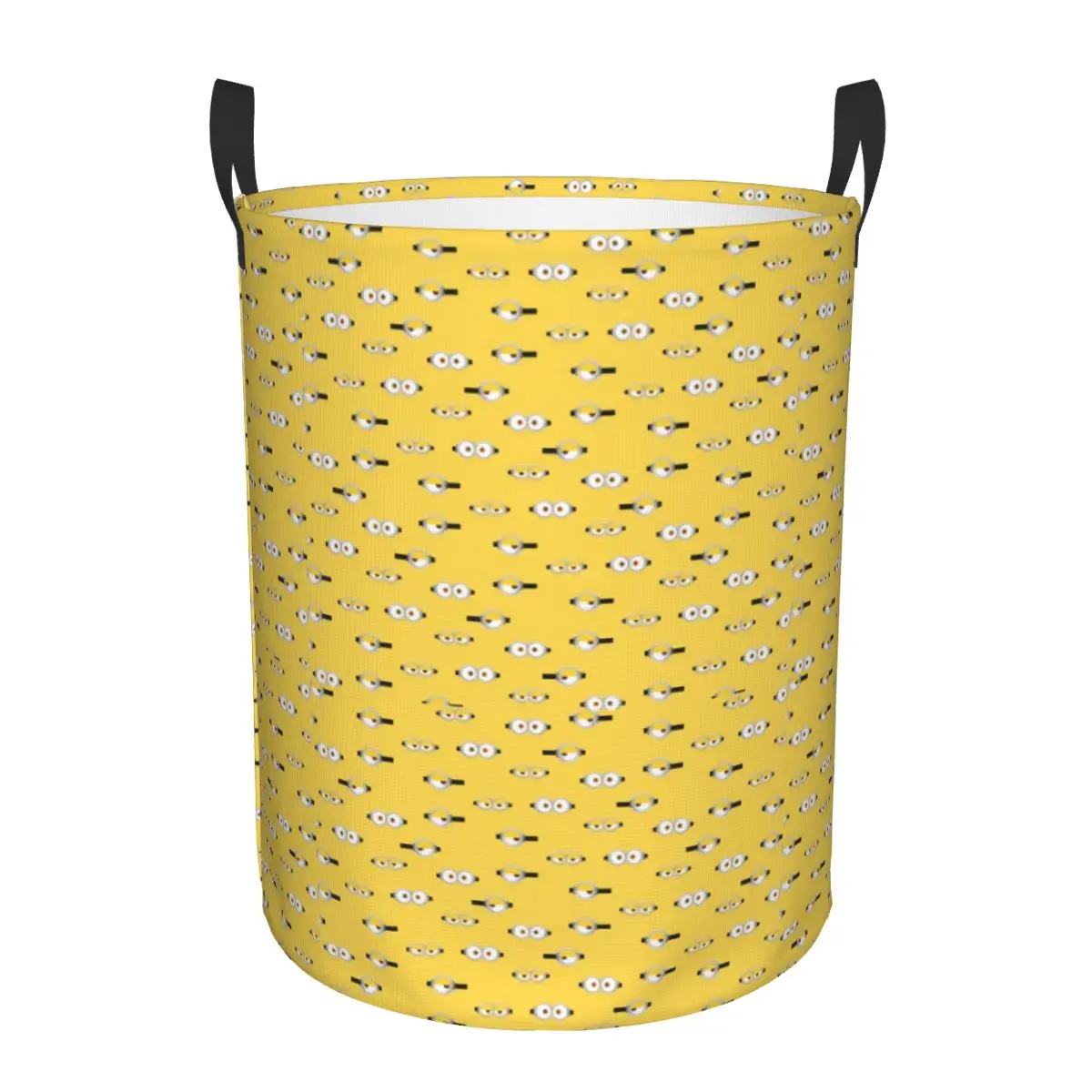 

Custom M-Miniones Anime Laundry Basket Collapsible Cartoon Manga Clothing Hamper Toys Organizer Storage Bins