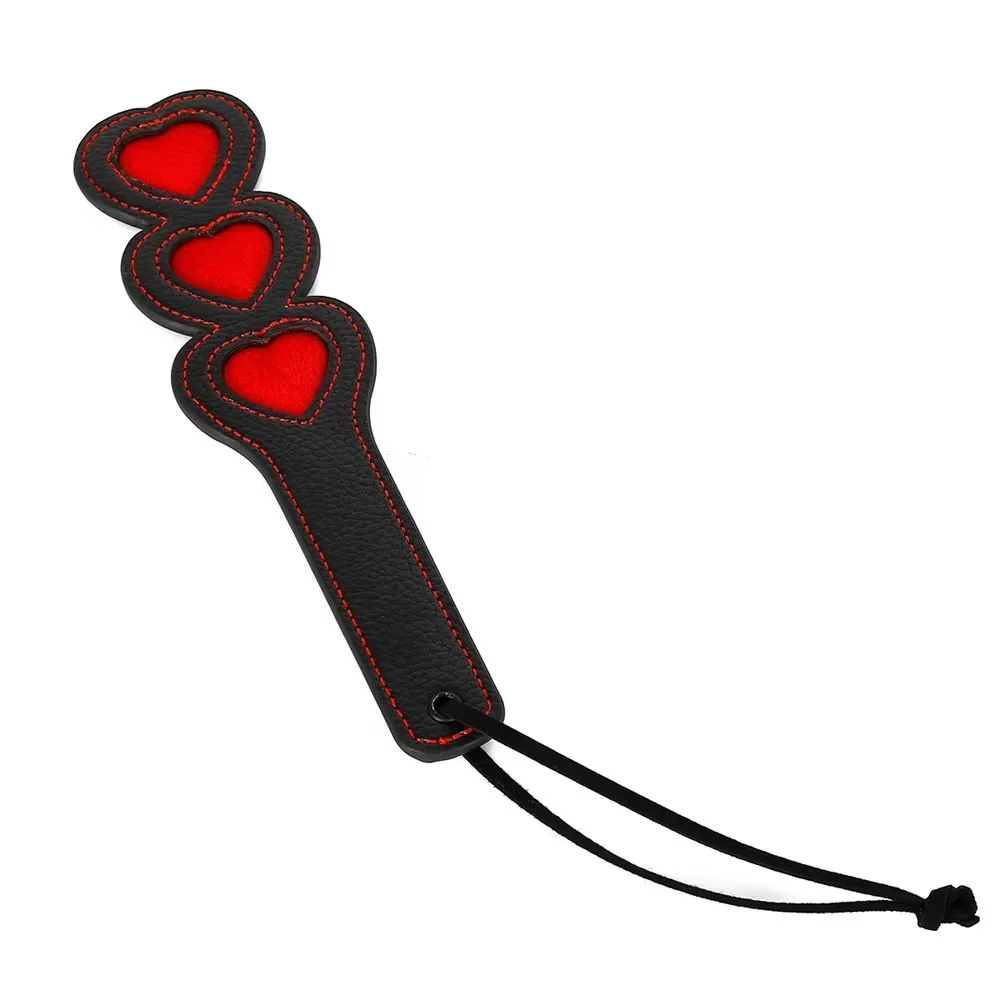 24 سنتيمتر القلب Slapper مجداف بو الجلود الحصان السياط لركوب الفروسية مضرب الفروسية #4