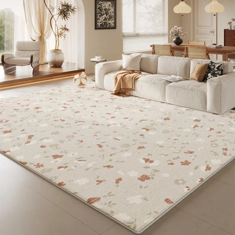 New Chinese Style Red Carpet Rug Living Room Soft Anti-skid Home Sofa Bedside Mat Large Home Office Study Area Rug for Bedroom