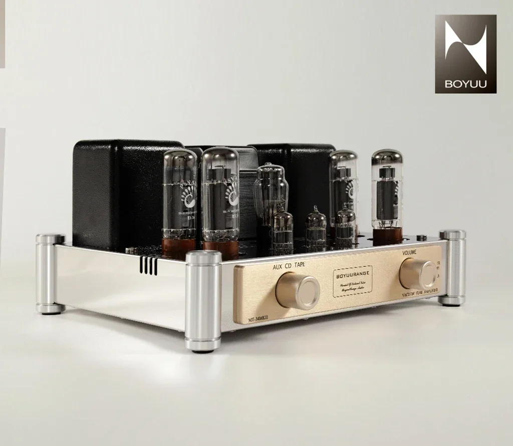 Reisong Boyuu MT-34 EL34 Push-Pull Tube Amplifier HIFI EXQUIS 6CA7 Lamp Amp MT34 Bluetooth Amplifier