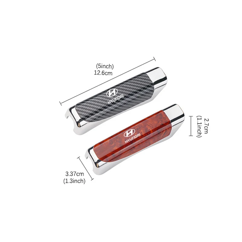 Car Handbrake Cover Emblem Sticker Accessory For Hyundai Genesis N-LINE I10 I20 I30 I40 IX20 IX35 Kona Getz Veloster Tucson Elan view 2