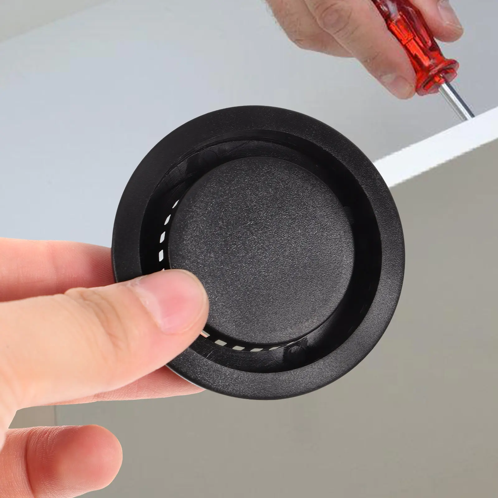 

Набор из 6 пластиковых декоративных круглых вентиляционных решеток для шкафов, кухонных и ванных комнат, для вентиляции дверей шкафов