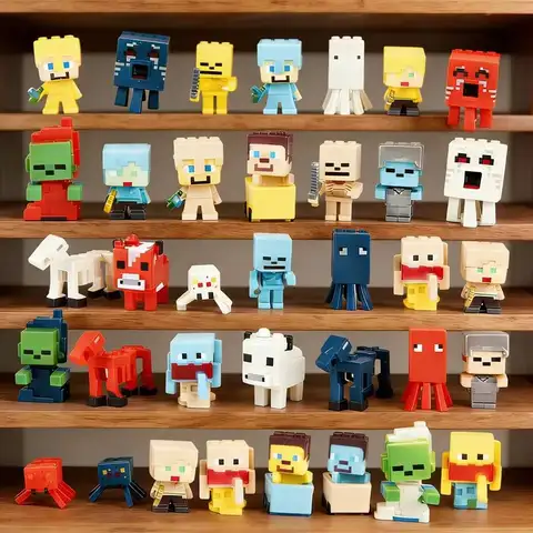 36pcs/Set Mineworld Mini Figures MC Game Characters Action Figures Model Toy Cake Topper Birthday Party Favors Home Decor Gifts