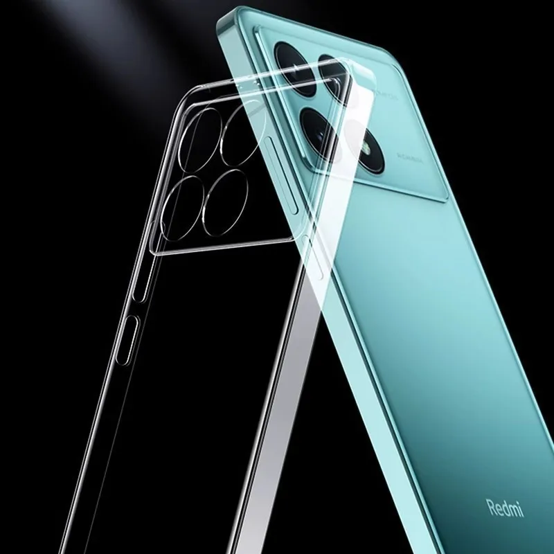 For Xiaomi Redmi Note 12s Case 2.0 mm Thick Lens Protective Clear Cover Redmi Note12s Soft Silicone Transparent Case