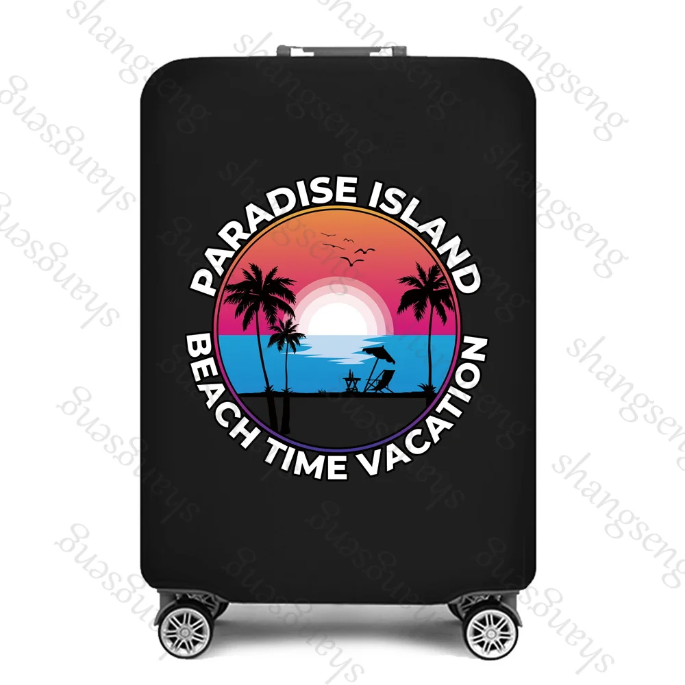 California Tropical Travel Travel Luggage Cover Elastic Suitcase Trolley Protector Cover dust cover Suitcase Case For 18-32