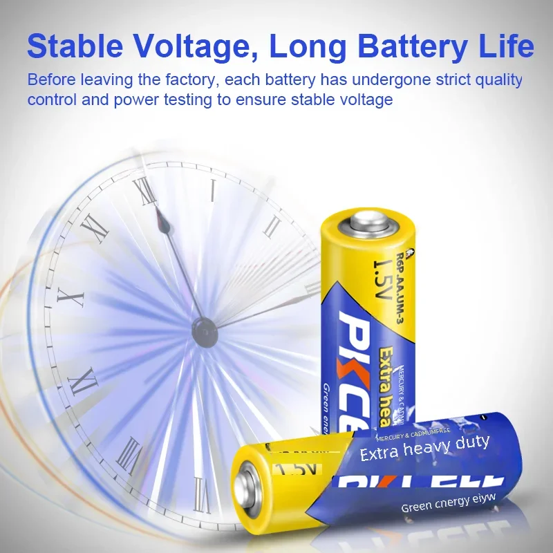 超頑丈なカーボン亜鉛バッテリー,おもちゃ,カメラ,レーザー,懐中電灯,40個,PKCELL-AA v,1.5,r6p UM-3