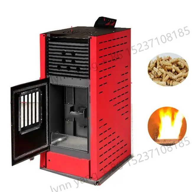 Estufa de calefacción de pellets de carbón sin humo, pequeña, personalizada, ahorro de motor, estufa de calefacción de pellets, chimenea, quemador de pellets