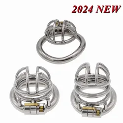 Mini Micro Hollow Chastity Cage Stainless Steel Chastity Device Cock Cages Men's Penis Penis Rings Bondage Lock Sex Toys For Men