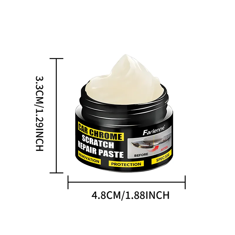 32G Car Chrome Scratch Repair Paste, Instant Polish Restorer For Metal Trim, Rust Removal, Auto Exterior Refurbishment - view 6