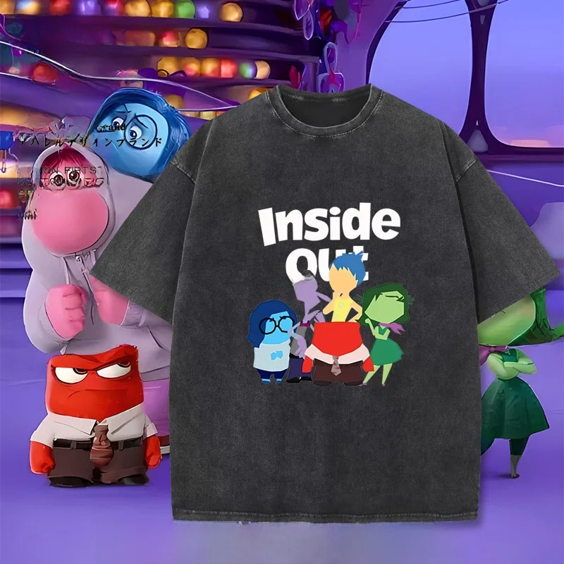 

Waed ort Sve T-irt Youthfuln Sad inside out Movie Culture Cotton Casual round Ne Summer Faionable T-irt