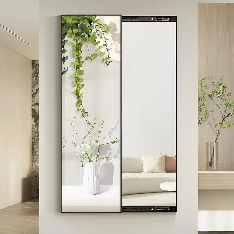 Creative small fresh push and pull full body mirror decoration painting hidden living room corridor entrance hanging painting fi