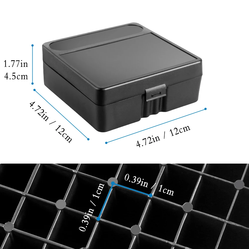 Estuche de munición. 38super 7,62x39 .223 9mm, caja de balas de 100/50 rondas, almacenamiento de cartucho de munición para deportes de tiro y caza al aire libre