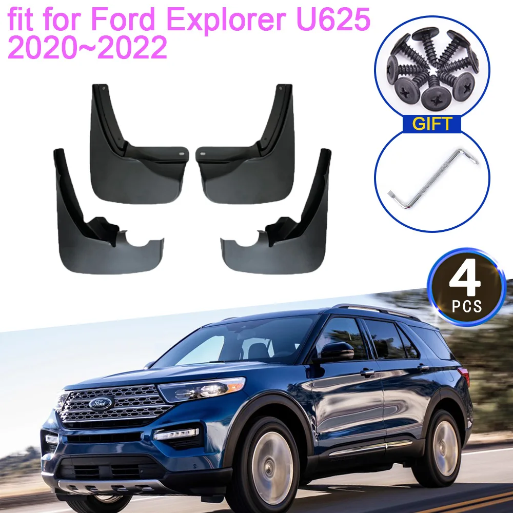 

Mudflaps For Ford Explorer U625 2020~2022 2021 Anti-splash Upguards Mud Flaps Mudguards Fender Front Rear Wheels Accessories