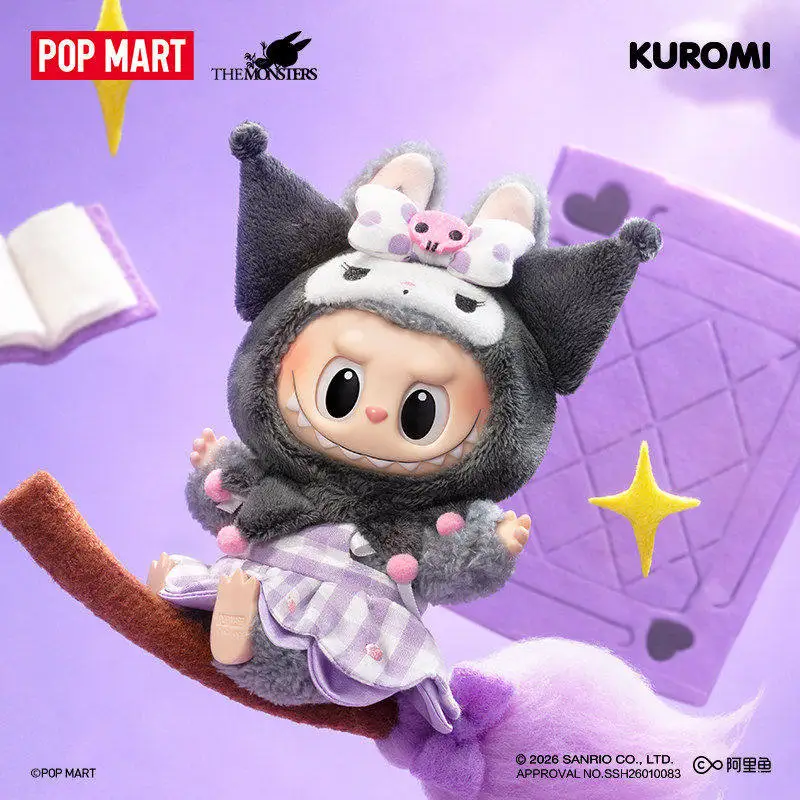 

POP MART LABUBU THE MONSTERS X Sanrio Characters Series Vinyl Plush Doll Blind Box Toy Anime Action Figure Surprise Gift