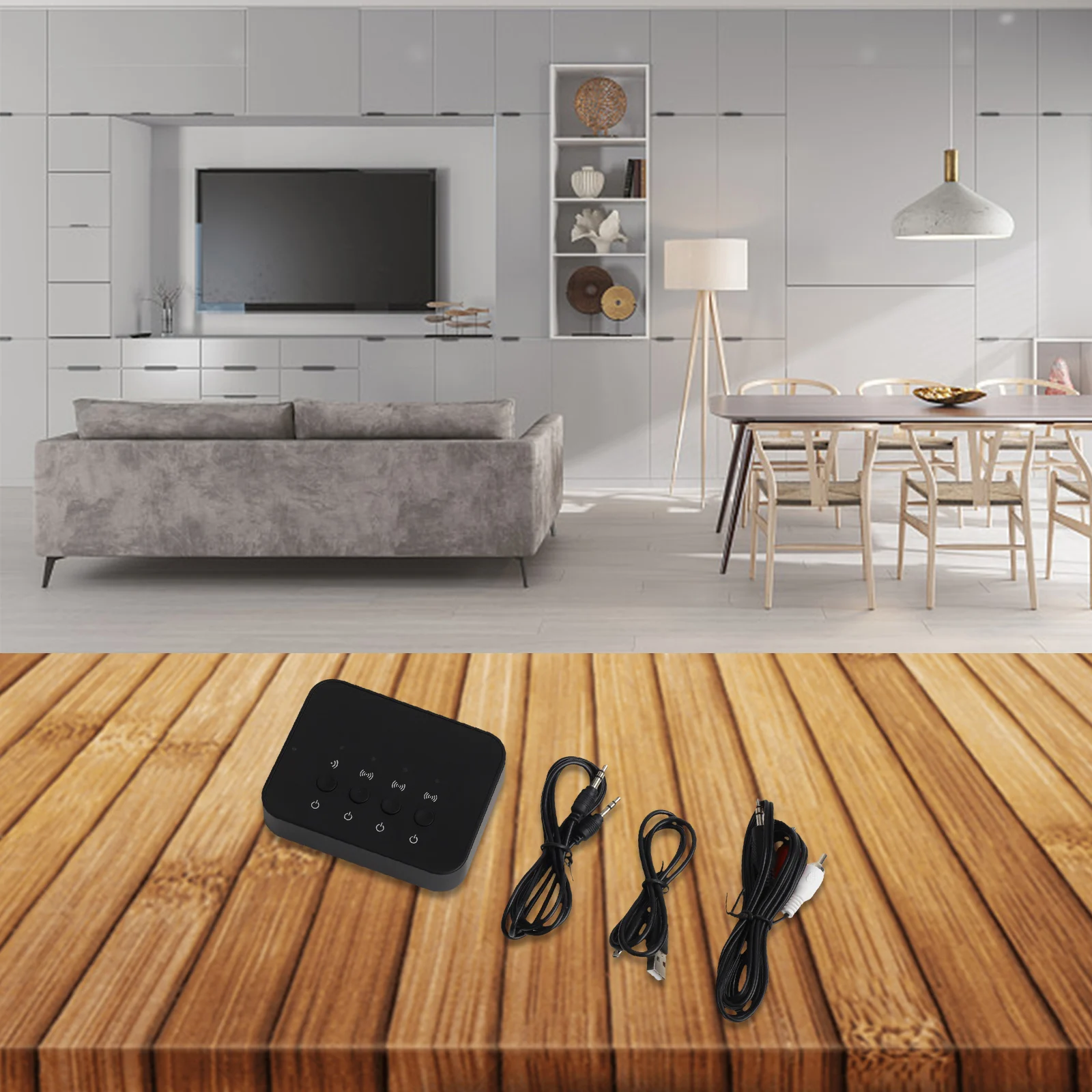 Audio Adapter Expand Your Music Sharing Sharer for Three Devices High Transmission Audio Adapter Expand Your Music