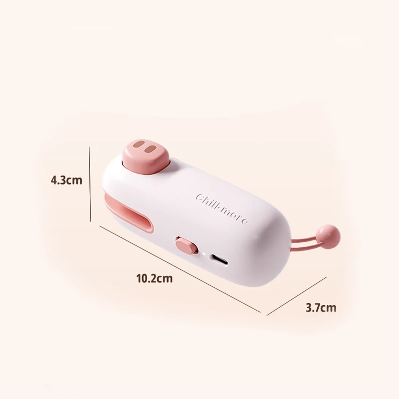 Mini Bag Sealer Rechargeable Heat Sealer and Cutter Mini Chip Bag Sealer Heat Seal with Soft Magnetic Kitchen Accessories