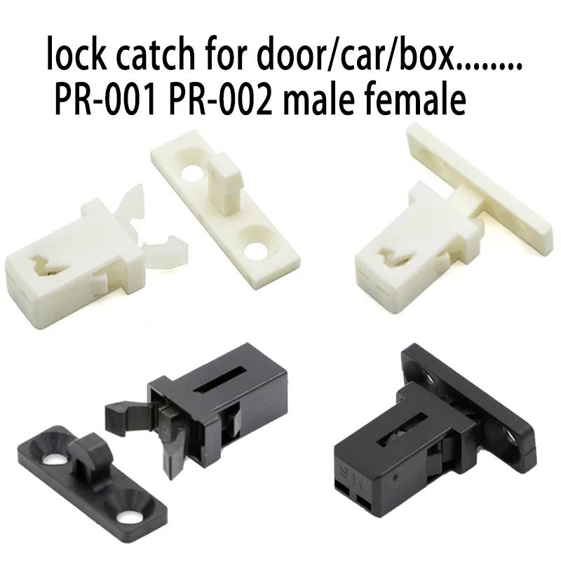 

10-20PCS Garbage Bin Plastic Switch Door Lock Self-locking Press Type Spring Lock Buckle Car Glasses Box Buckle Door Cover Lock