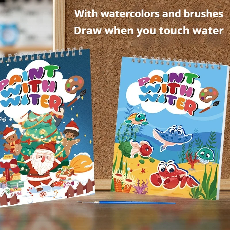 

18 Pages Children'S Watercolor Coloring Book Drawing Toys For Children Birthday Thanksgiving Halloween Easter Christmas Gifts