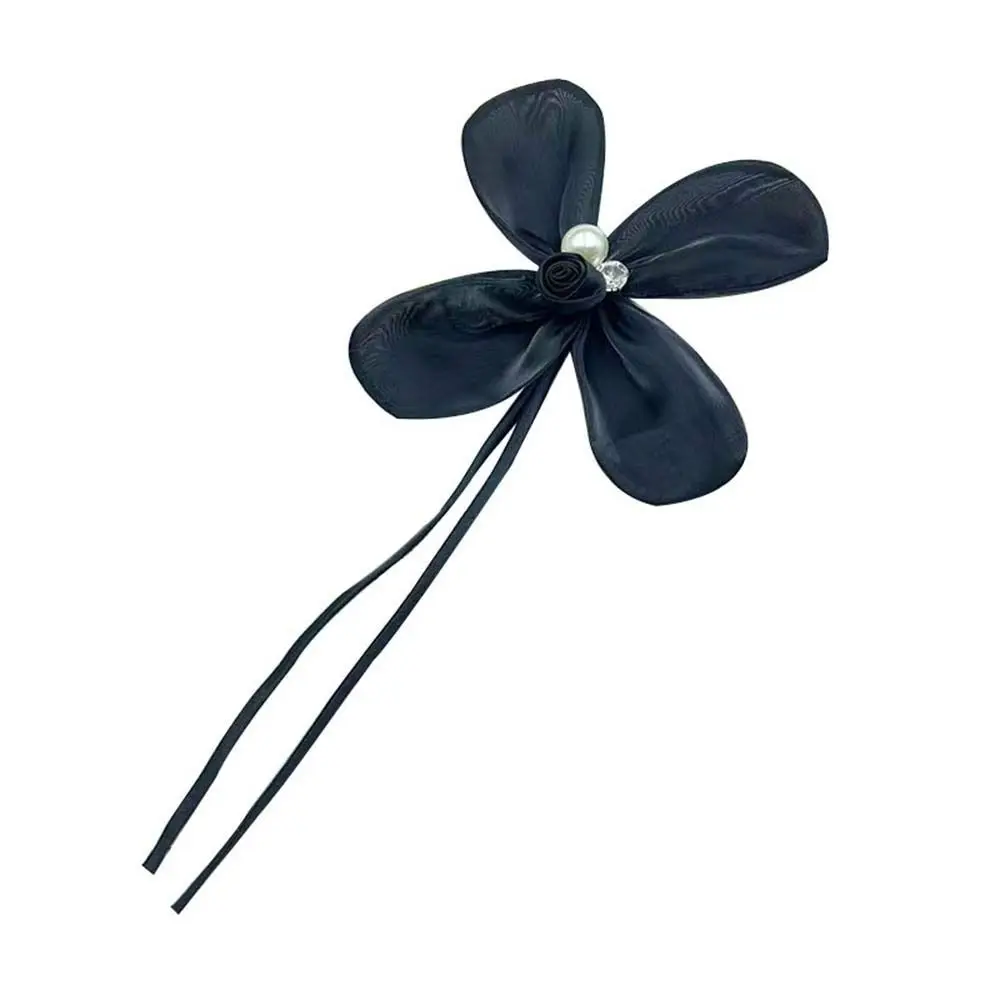 

New 17CM Collar Flower Cloth Fabric Handmade Flower Brooch Pins DIY Sew Pearl Lapel Pins
