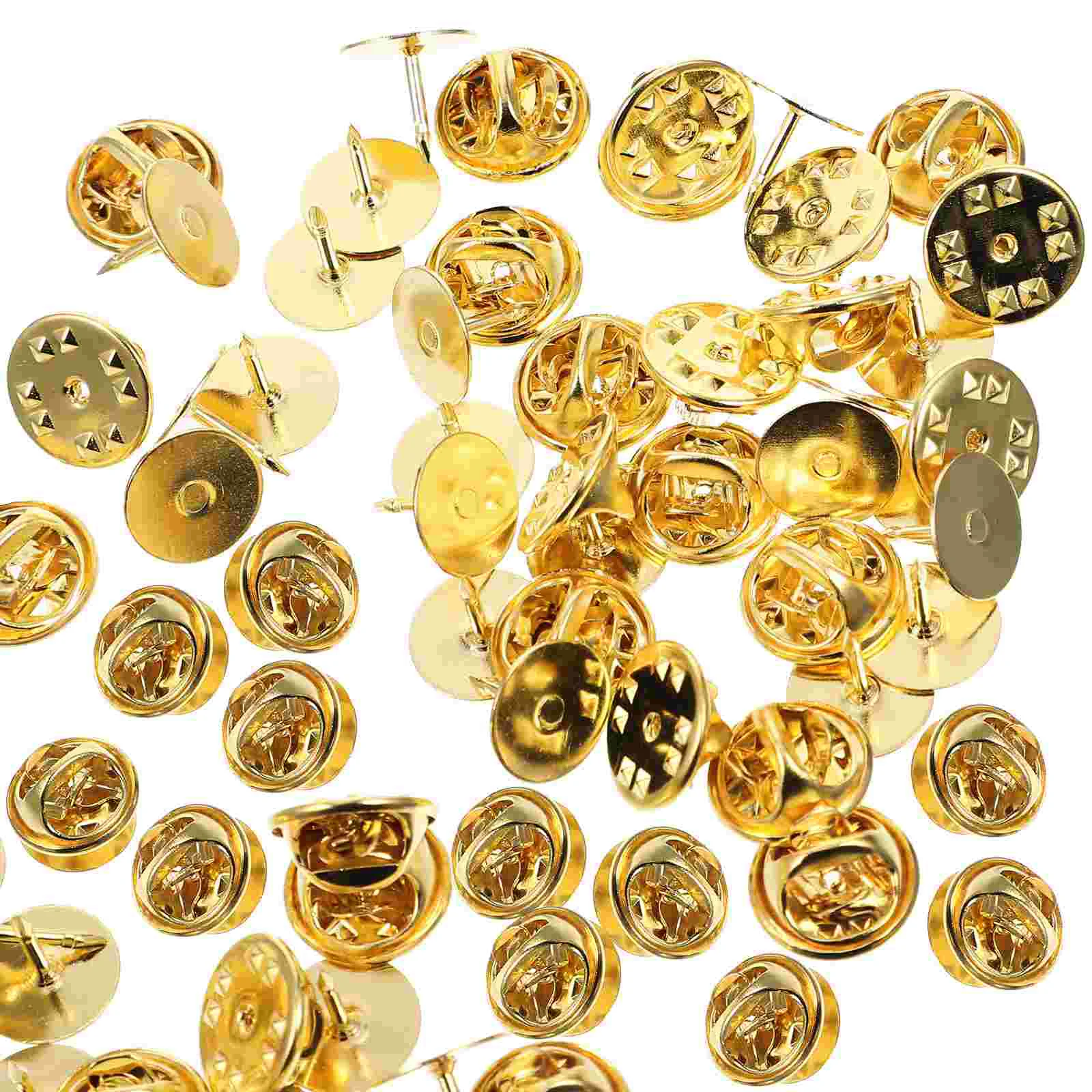 

50 Sets Butterfly Needle Locking for Lapel Pin Backs Enamel Pins Clutch Holder Backings Locks Purse