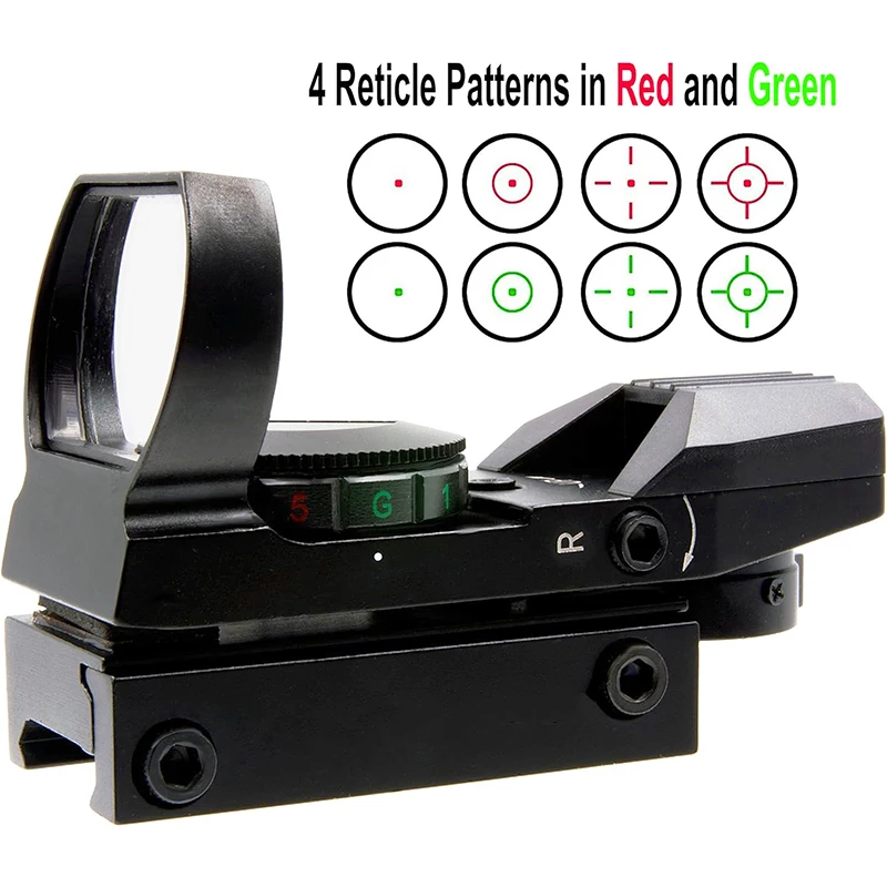 

Red Dot Hunting Optics 4 Reticle Red/Green 20mm Rail Mount