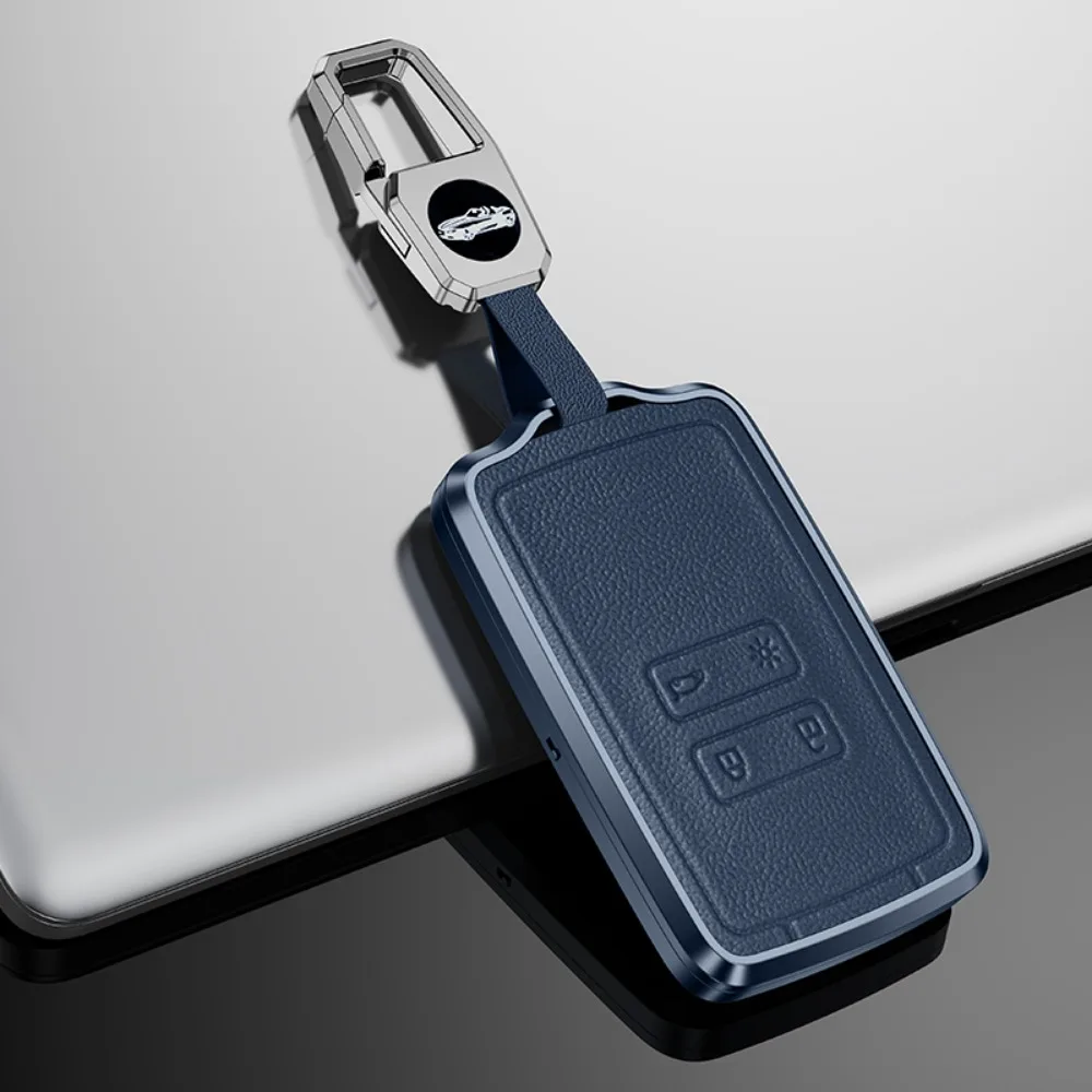 blue with keychain