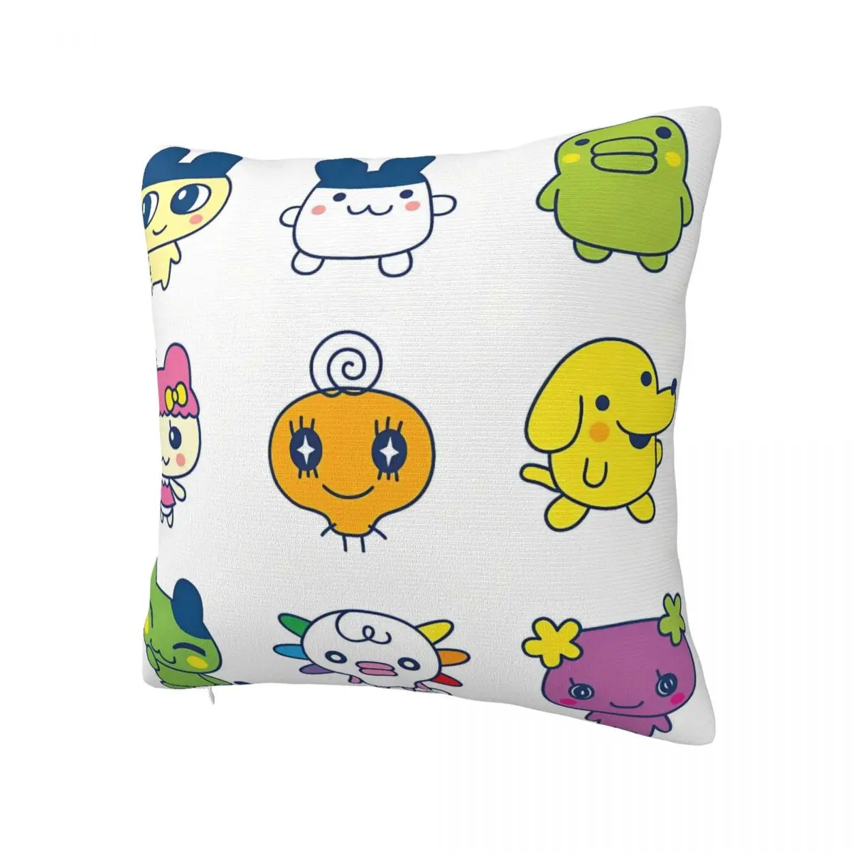 Japanese Tamagotchis Pillow Case Retro Trendy Pillow Cover Soft Custom DIY Cushion Cover Pillowcases For Sofa Home Decoration