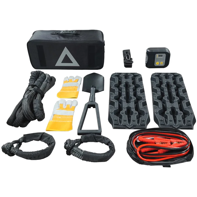 ZEAL 4WD Accessories Off Road Kenetic Recovery Rope Kit 25mm X 6m With Rope Shackle Shovel Set Emergency Kit For Car