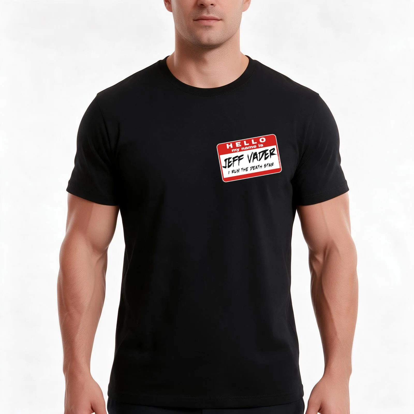 I'm Jeff Vader Pocket Location T-Shirt Summer Casual Cotton Tee Oversized Streetwear Tops Vintage Graphic Print 100% Cotton
