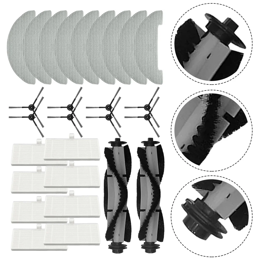 

Replacement Side Main Brush Mop Cloth Kit For Vactidy-Nimble T7 T8 Robot Vacuum Cleaner Spare Parts Accessories