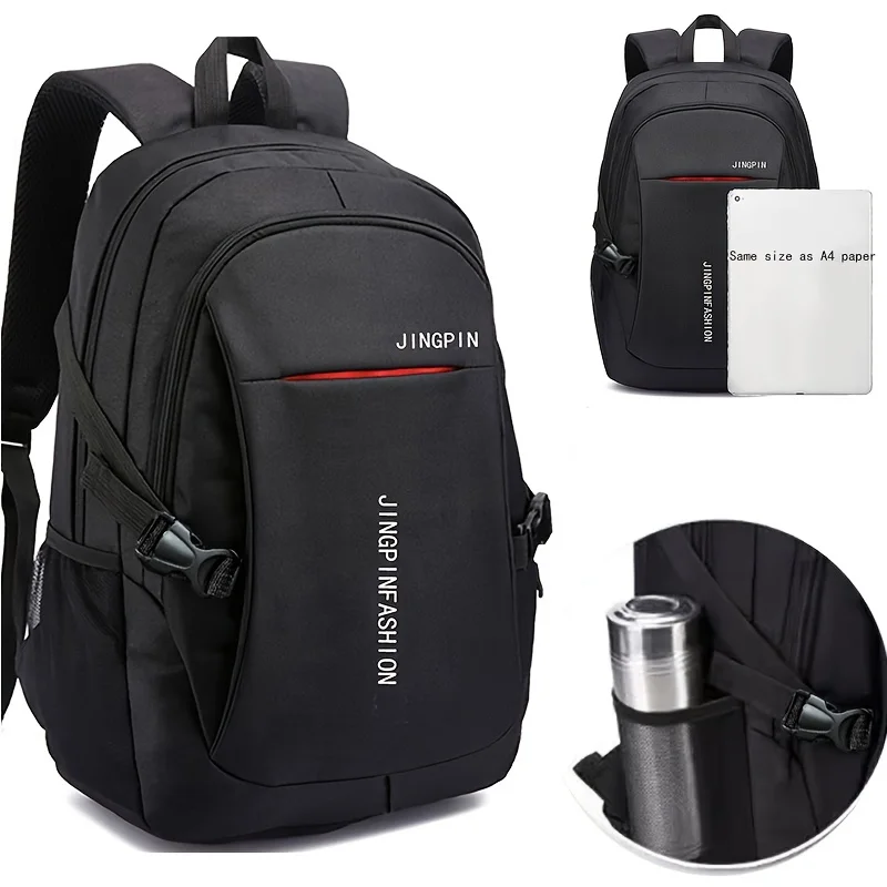 High-Capacity, Spine-Supportive College Backpack - Laptop Compartment, Durable & Ideal Gift