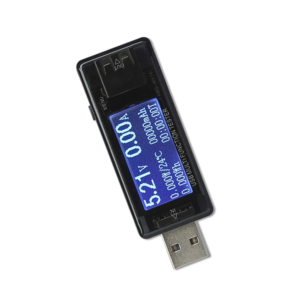 1-10Pcs 8-in-1 QC2.0 USB Tester 4-30V 5A Voltmeter Ammeter Voltage Current Power Capacity Monitor