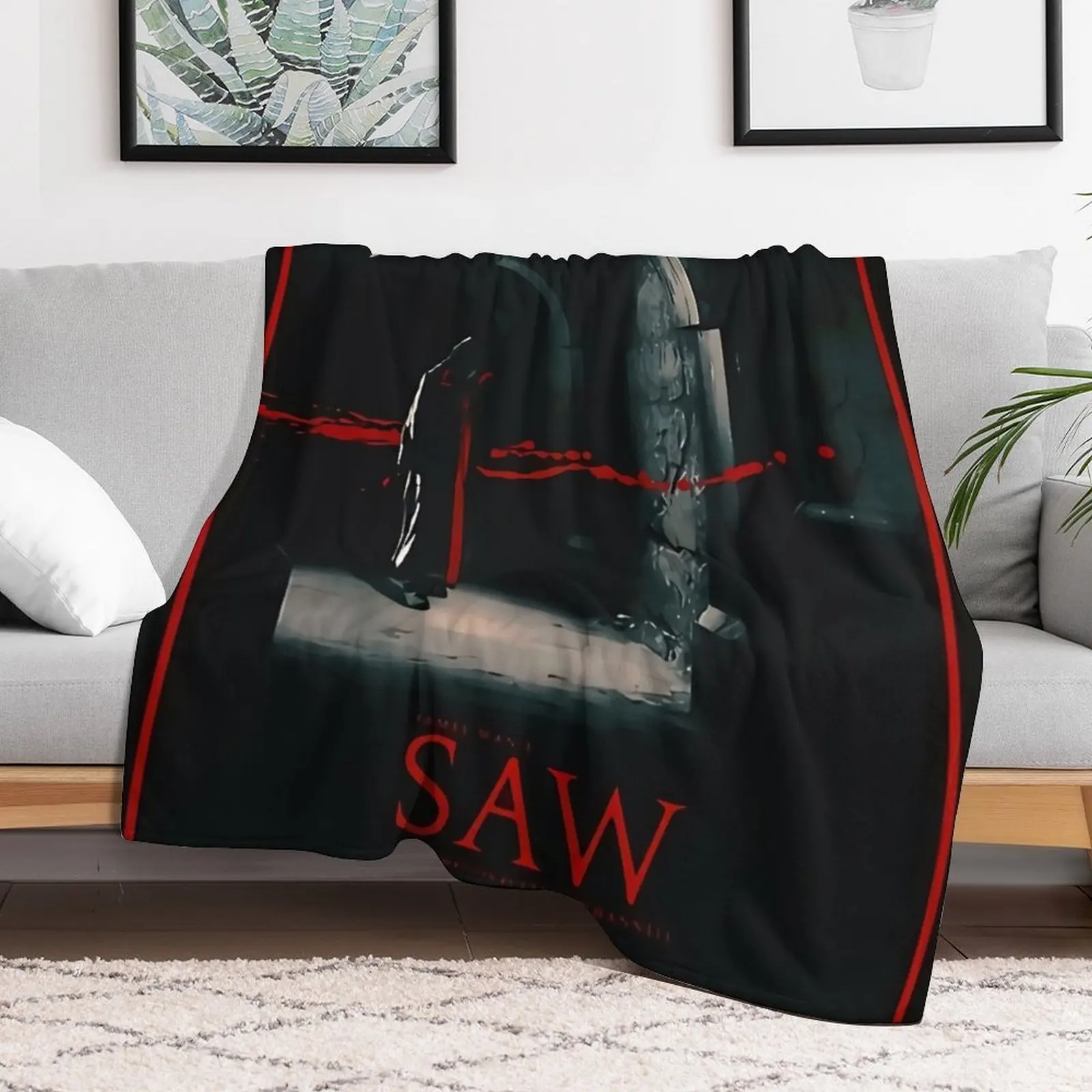 Saw 2004 Movie - Throw Blanket Shaggy Furry Soft Blanket for Bedroom Living Room