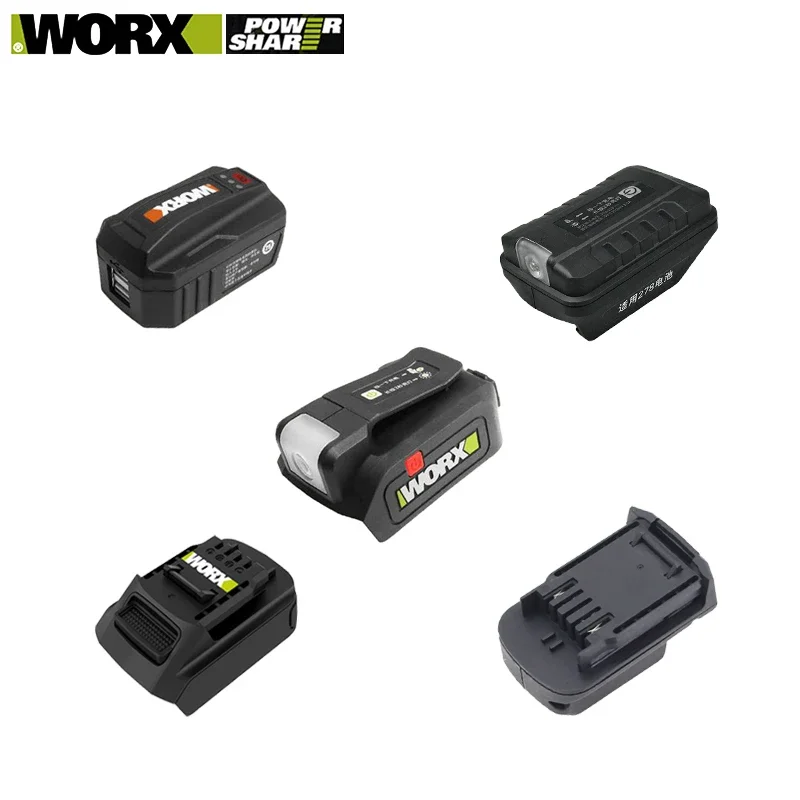 Worx 20v Interface Converter WA4600 WA4601 Between Green and Orange Also with USB Output or Lighting LED Power Tool Aecessory