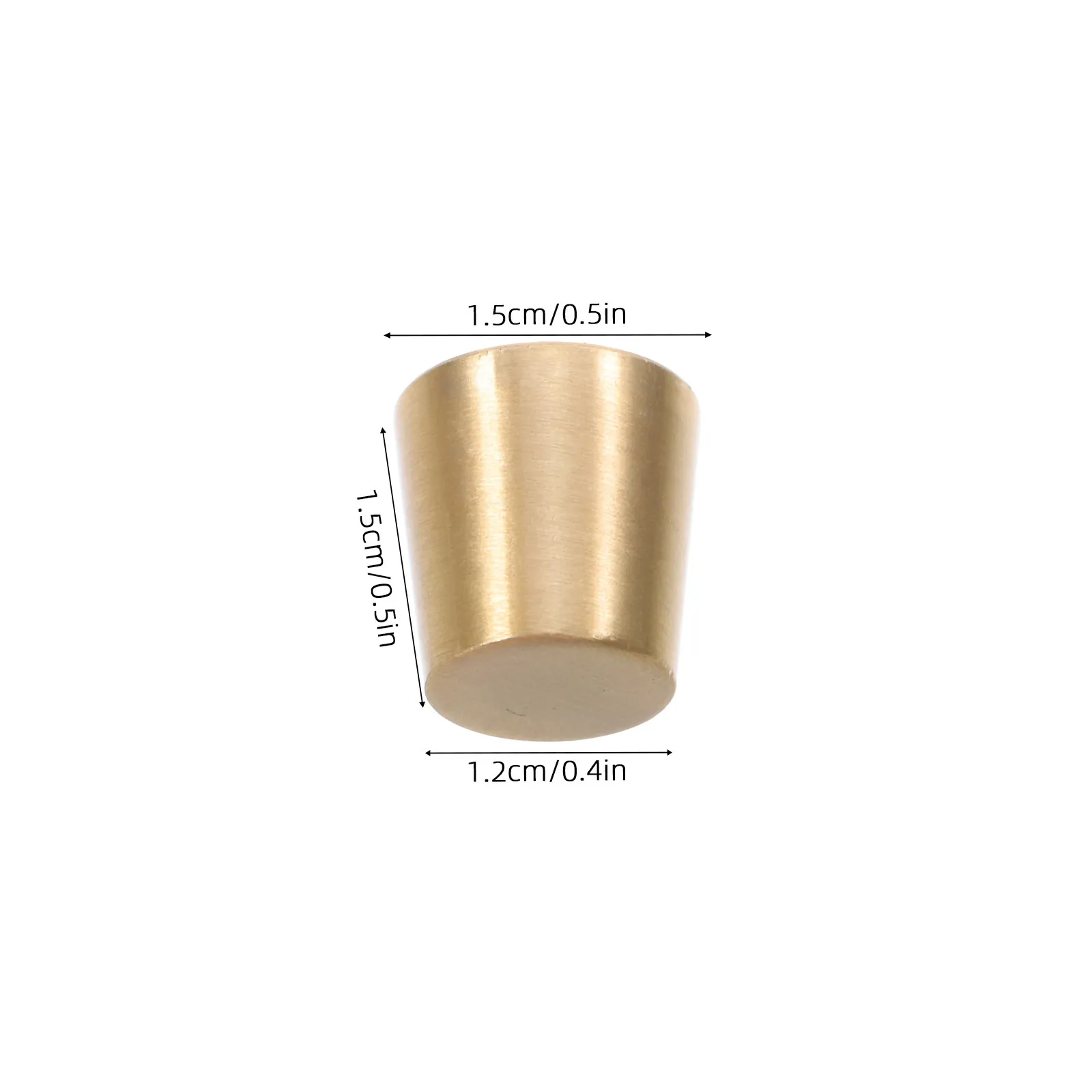 4Pcs Copper Lamp Base Pads Sleek Conical Design Stable Table Lamp Stand Risers Solid Metal Light Base Pads for Bedroom Living