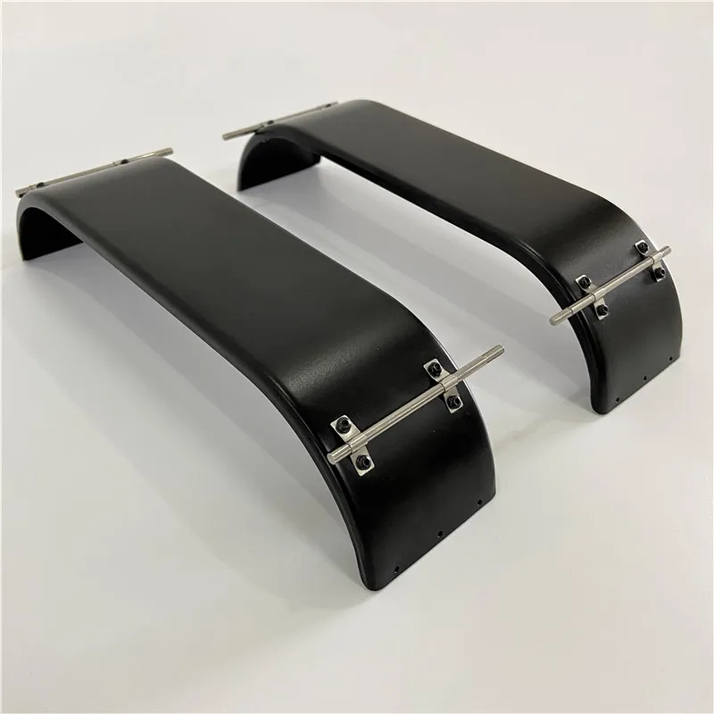 Metal Rear 2 Axle Mudguards Fenders for Tamiya 1/14 RC Truck Sca 770s MAN Volvo Actros Wheel Protect Guard DIY Upgrade Parts