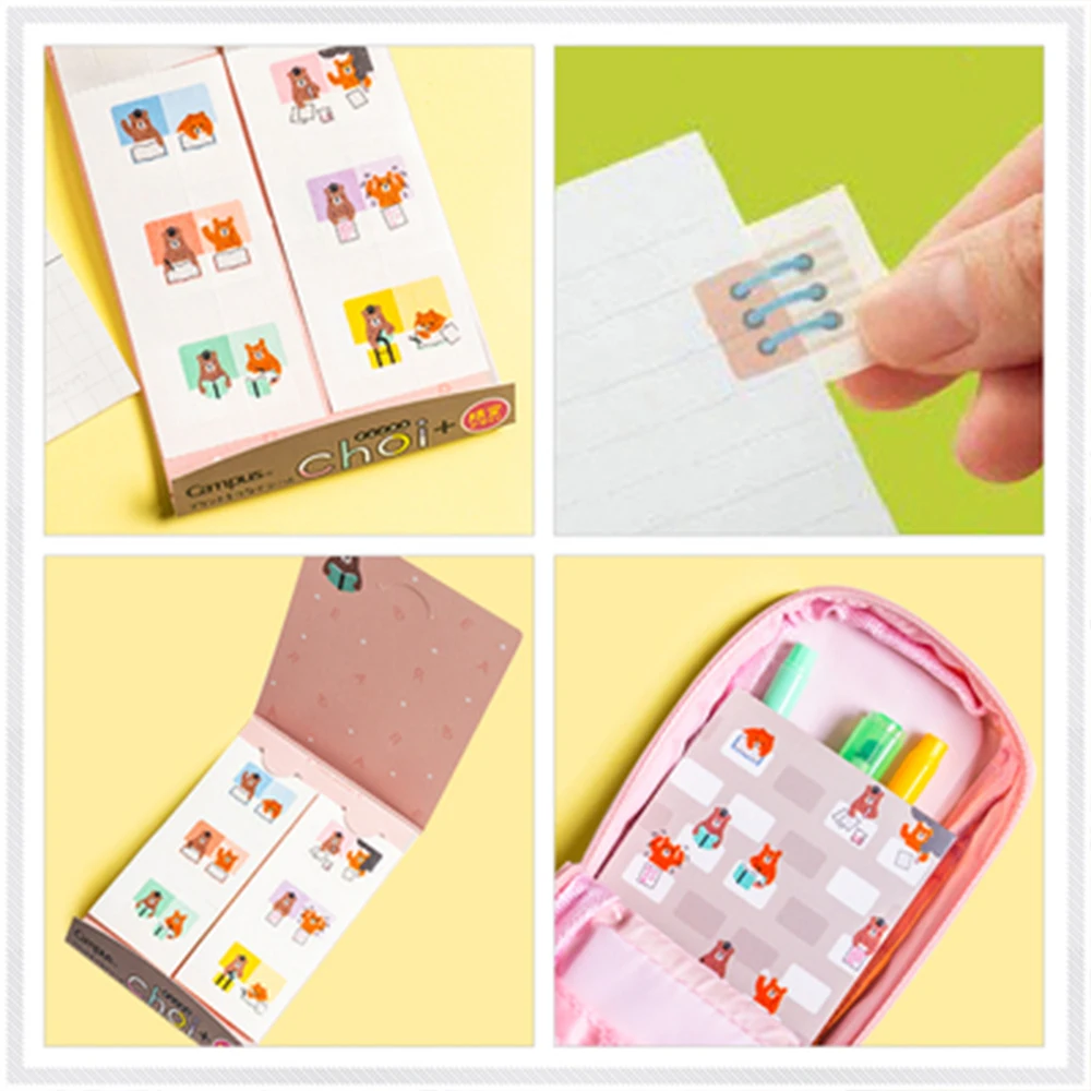 Japan KOKUYO Limited Choi Handout Stickers Cute Cartoon Creative Stickers Notes Hand Account Extension Page Decoration Stickers