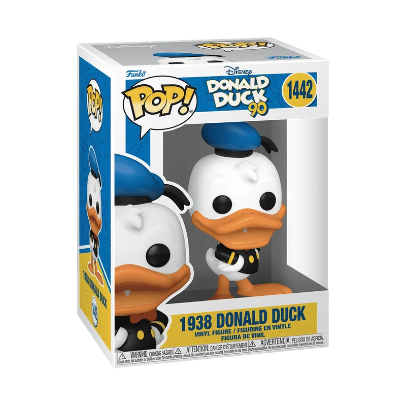 Funko Pop Disney 1938 Donald Duck Anime Figure #1442 1443 VINYL Figures Desktop Decoration Figurine Children's Model Toy Gift