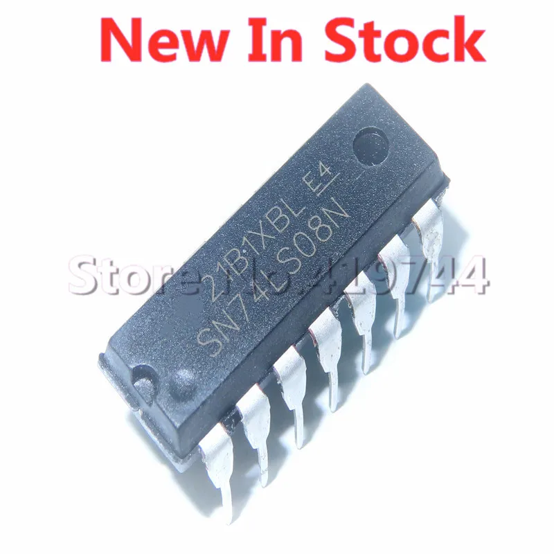 Nouveau circuit intégré original, 5 pièces/lot, 74LS08 SN74LS08N HD74LS08P DIP-14, 2 entrées positives et portes, en Stock, nouveau