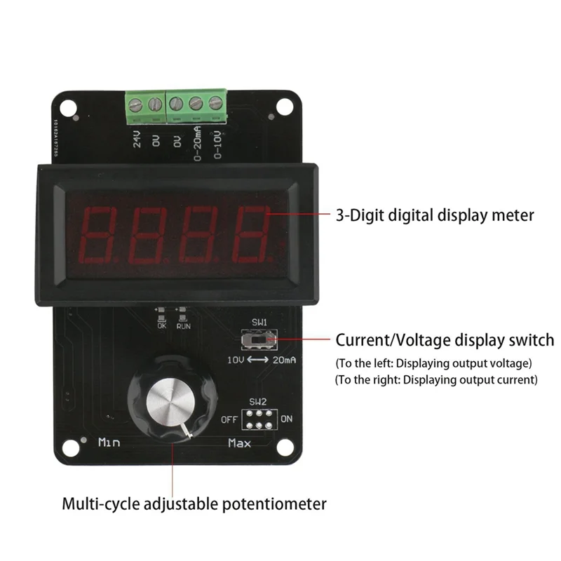 

Classy-0-20MA/4-20MA/0-10V Signal Generator Without Battery Adjustable Current Voltage Analog Current Signal Source Durable