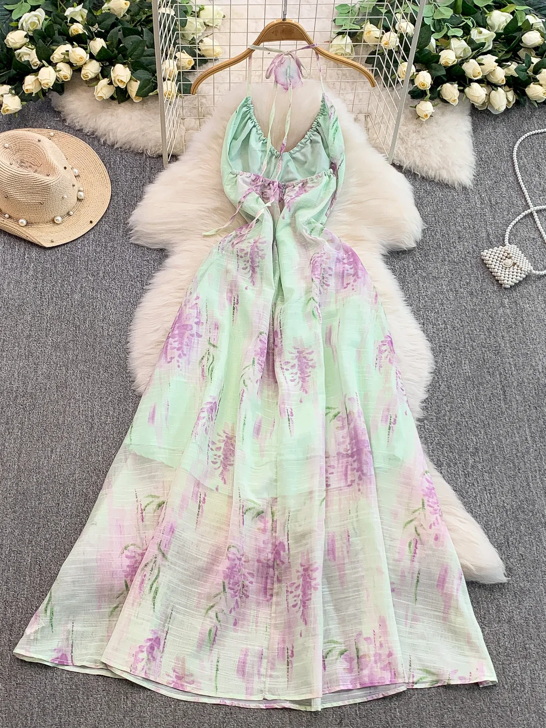 Ele v-ne ter Dr femmes vacances Sle imprimé t-shirt dimensionnel belle jupe de fée Unique trajet taille haute