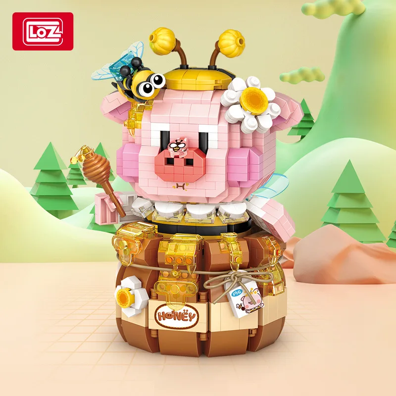 Little Pig Creative Small Particle Building Blocks Model Decoration Kid Puzzle Assembly Toys For Gift