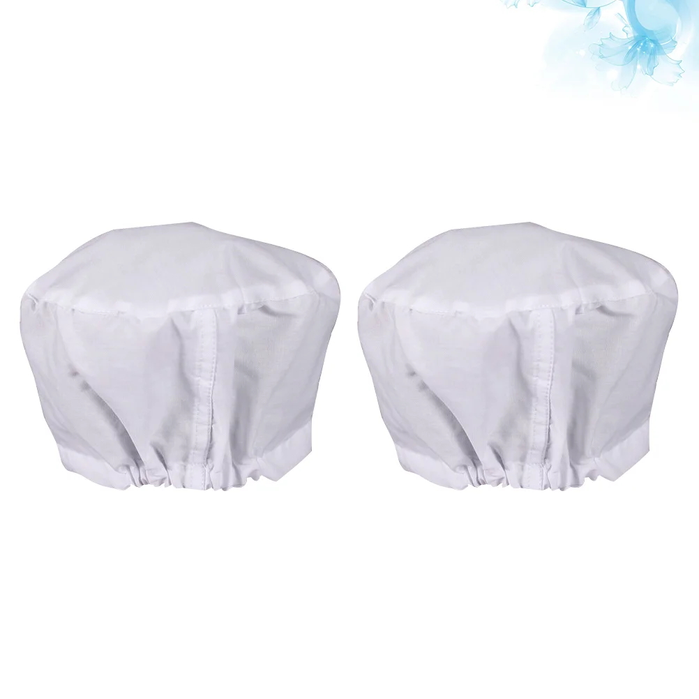 2 pièces Dorctor infirmière coton infirmière chapeau atelier travail pratique pour un usage quotidien (blanc, taille moyenne) Dorctor infirmière casquette